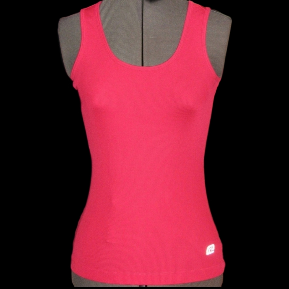ROADRUNNER hot pink nylon blend ribbed tank S✨